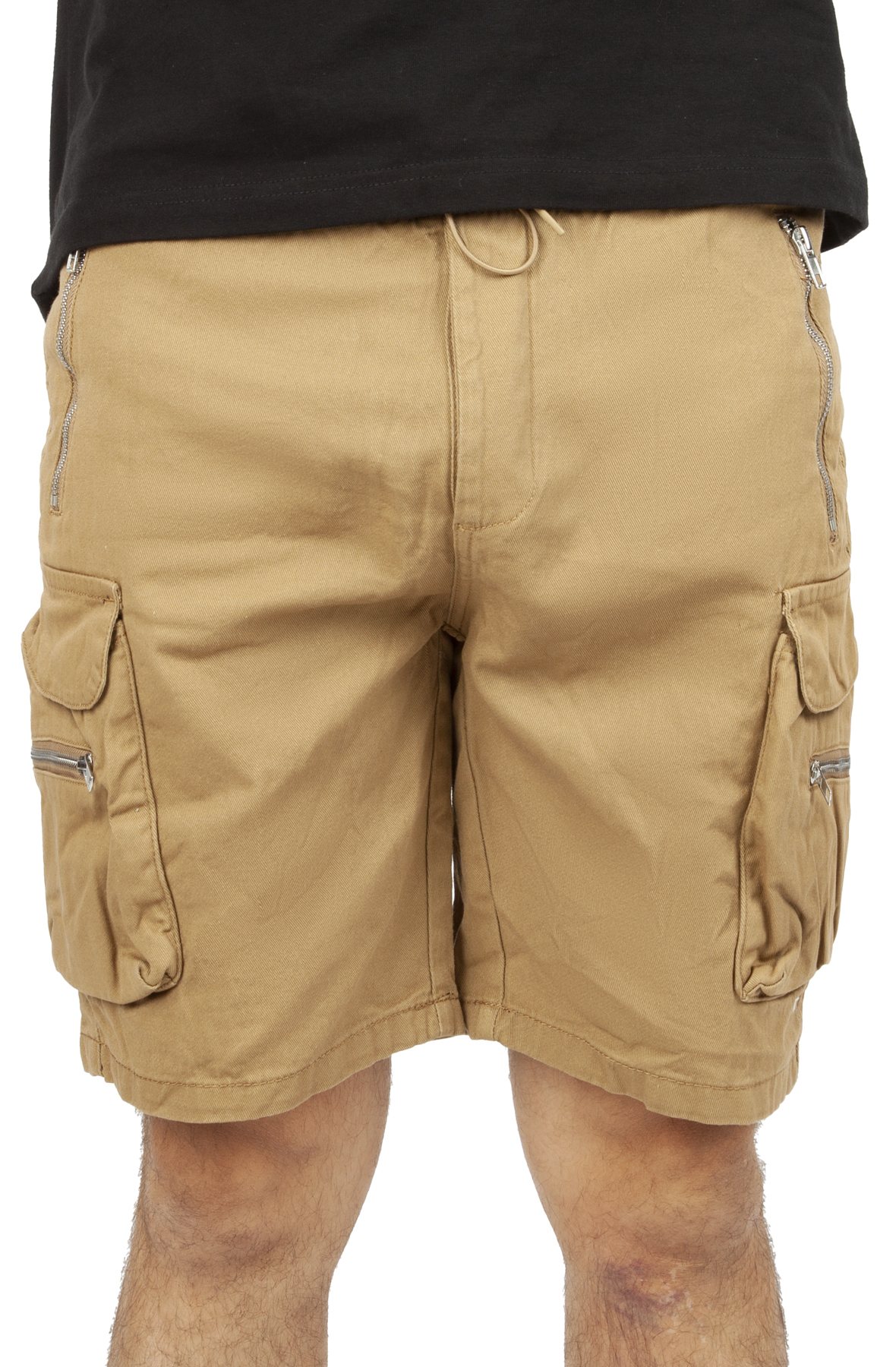 Canvas Twill Zipper 3D Cargo Short