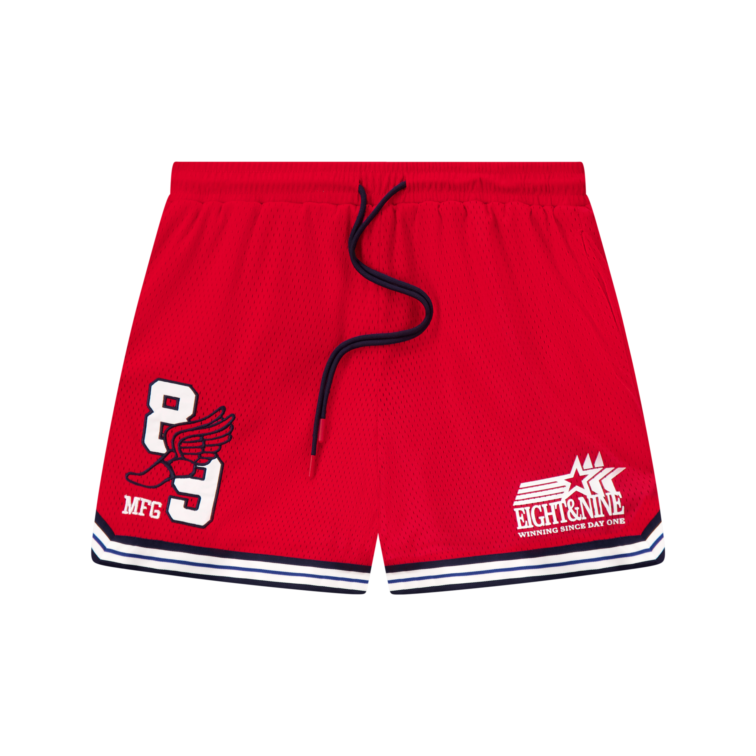 Relay Mesh Shorts Red