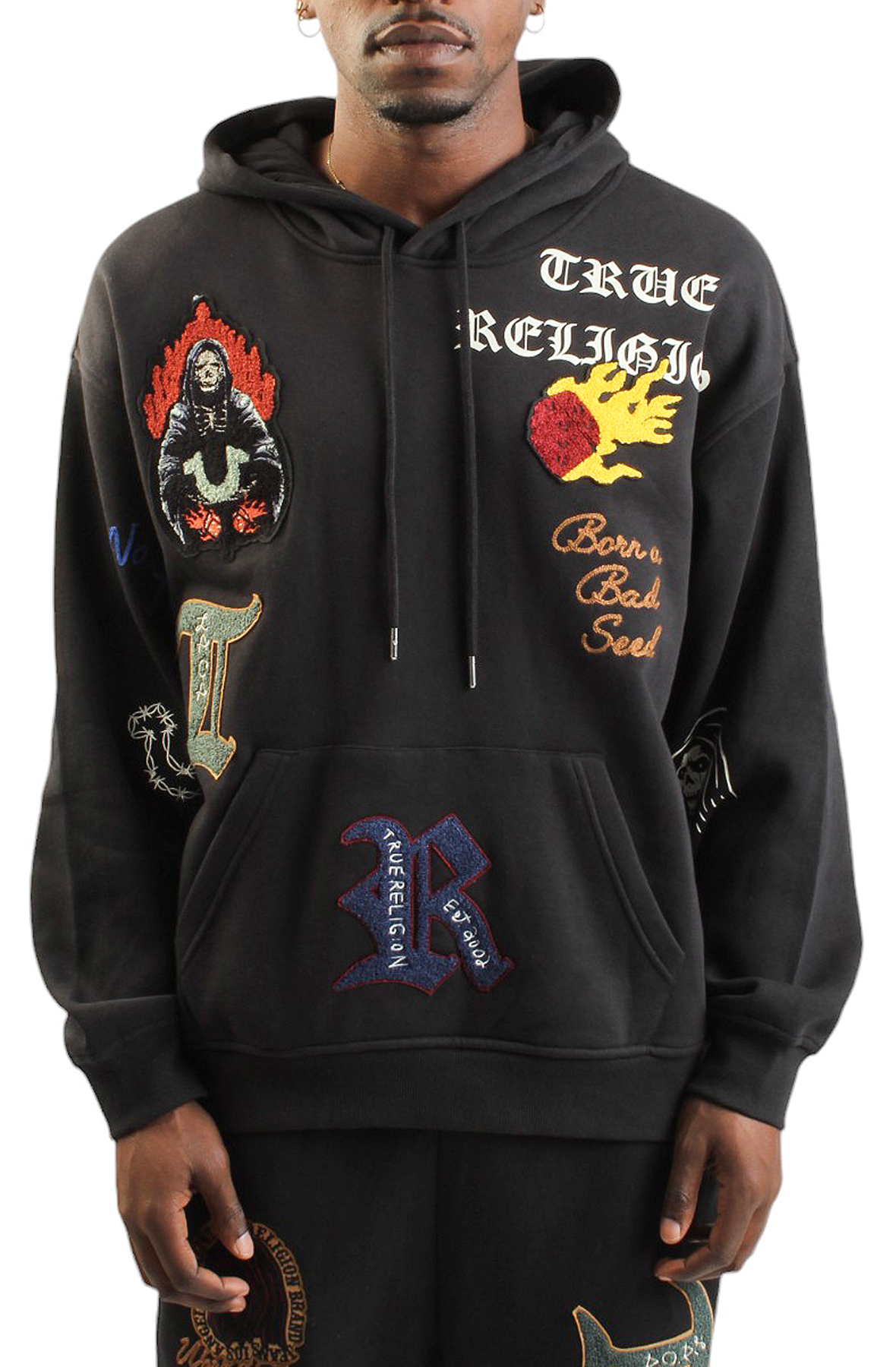 Logo Patch Embroidery Hoodie