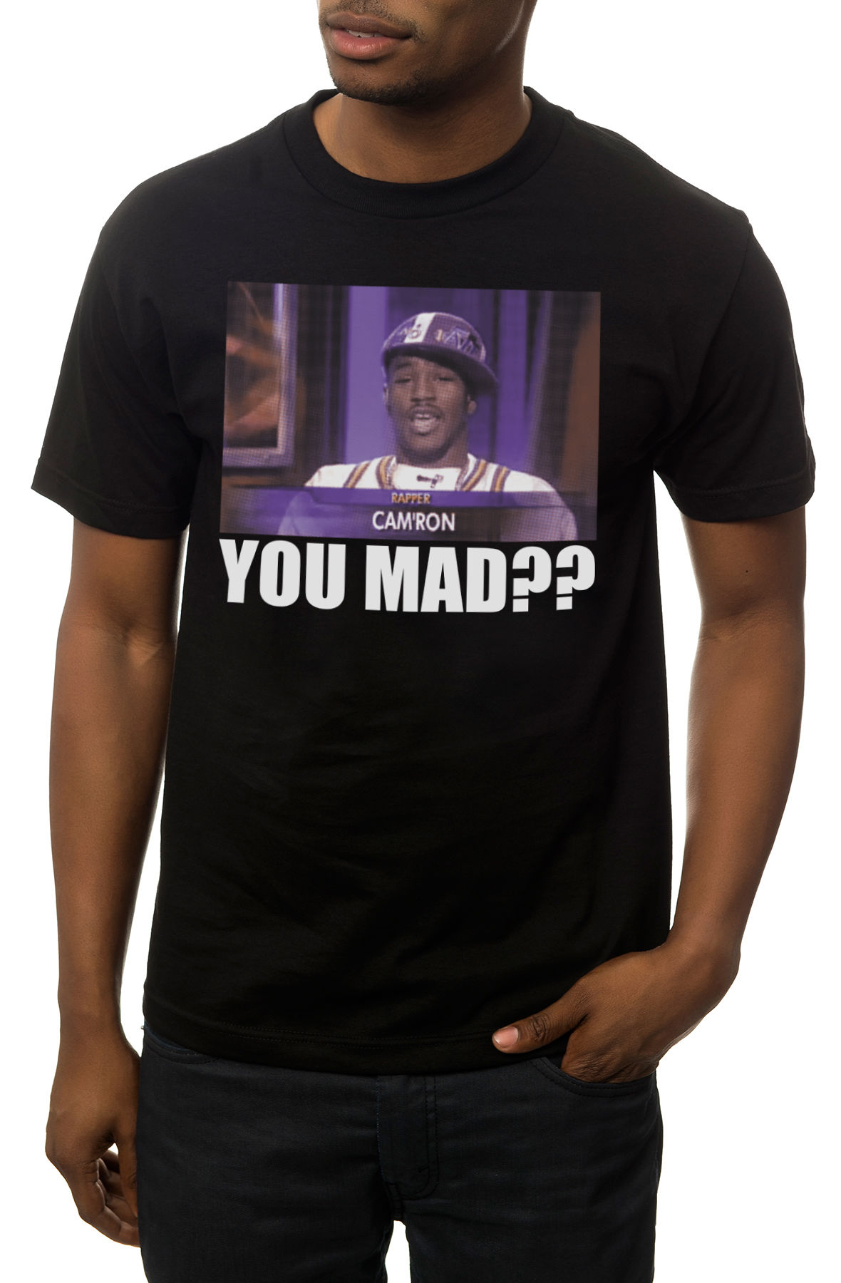 The You Mad? Tee in Black