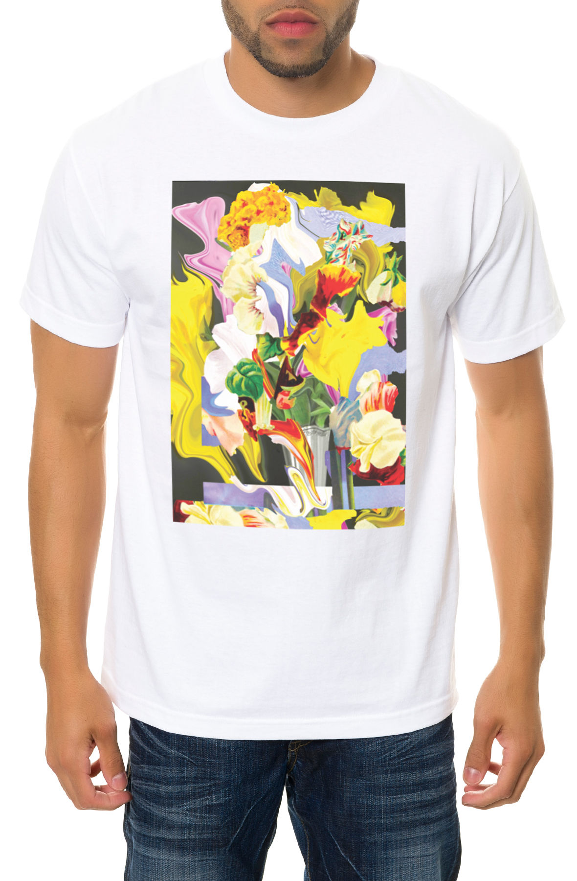 The Encompassing Flower Tee in White